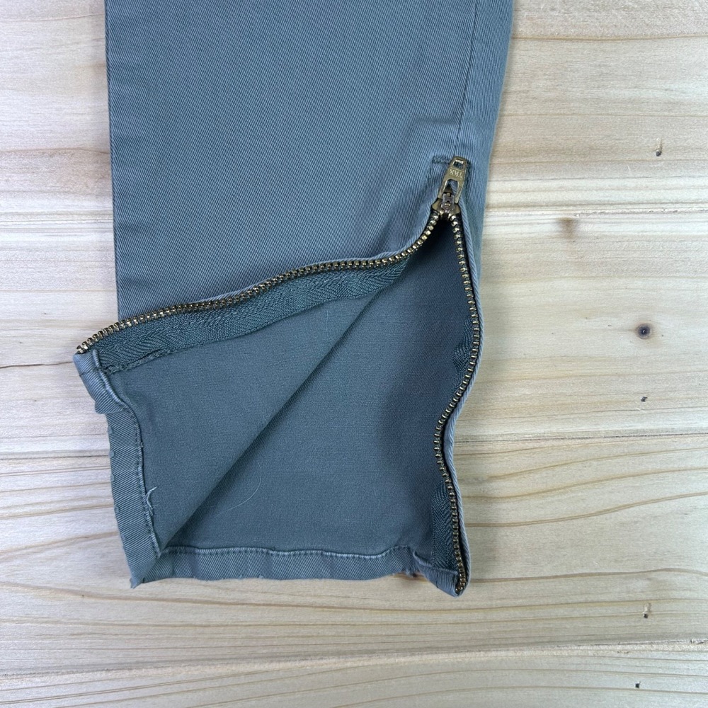 Frame Denim Jeans Womens 26 Distressed Army Green Cargo Low Rise Skinny Jeans - Picture 4 of 11
